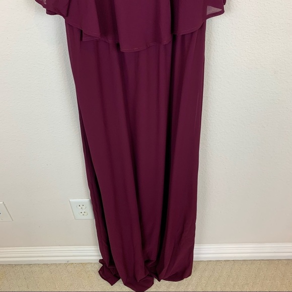 Show Me Your Mumu Bridesmaid Caitlin Ruffle Maxi Dress Size L - Picture 6 of 10